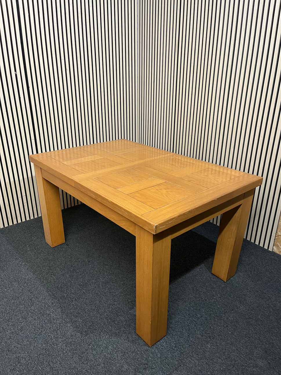 Solid oak extendable dining table (L 140 - 210 x W 90 cm) 3126