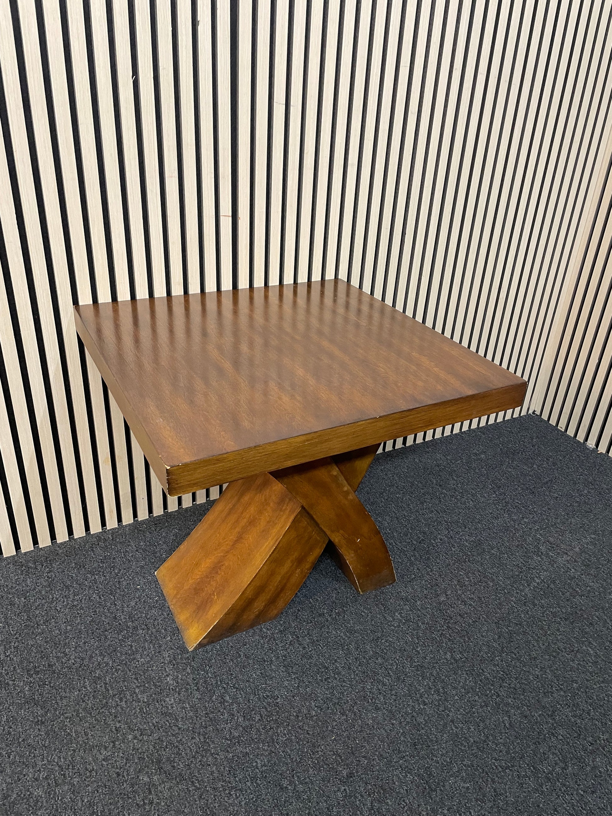 Square darkwood lamp table (H 80 x W 60 x D 40 cm) 4225