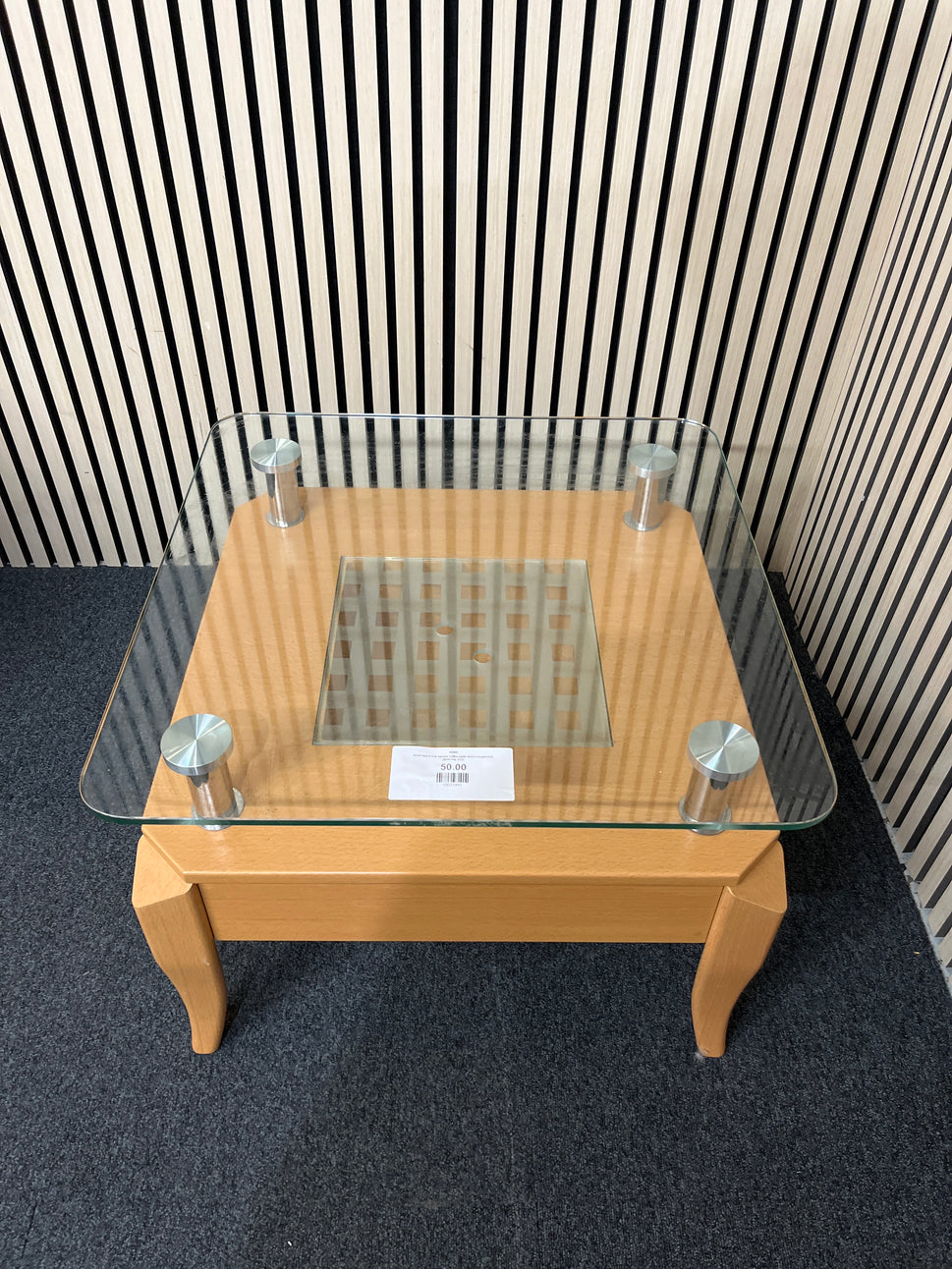 Black PU leatherette high back executive swivel chair with wooden arms 3325