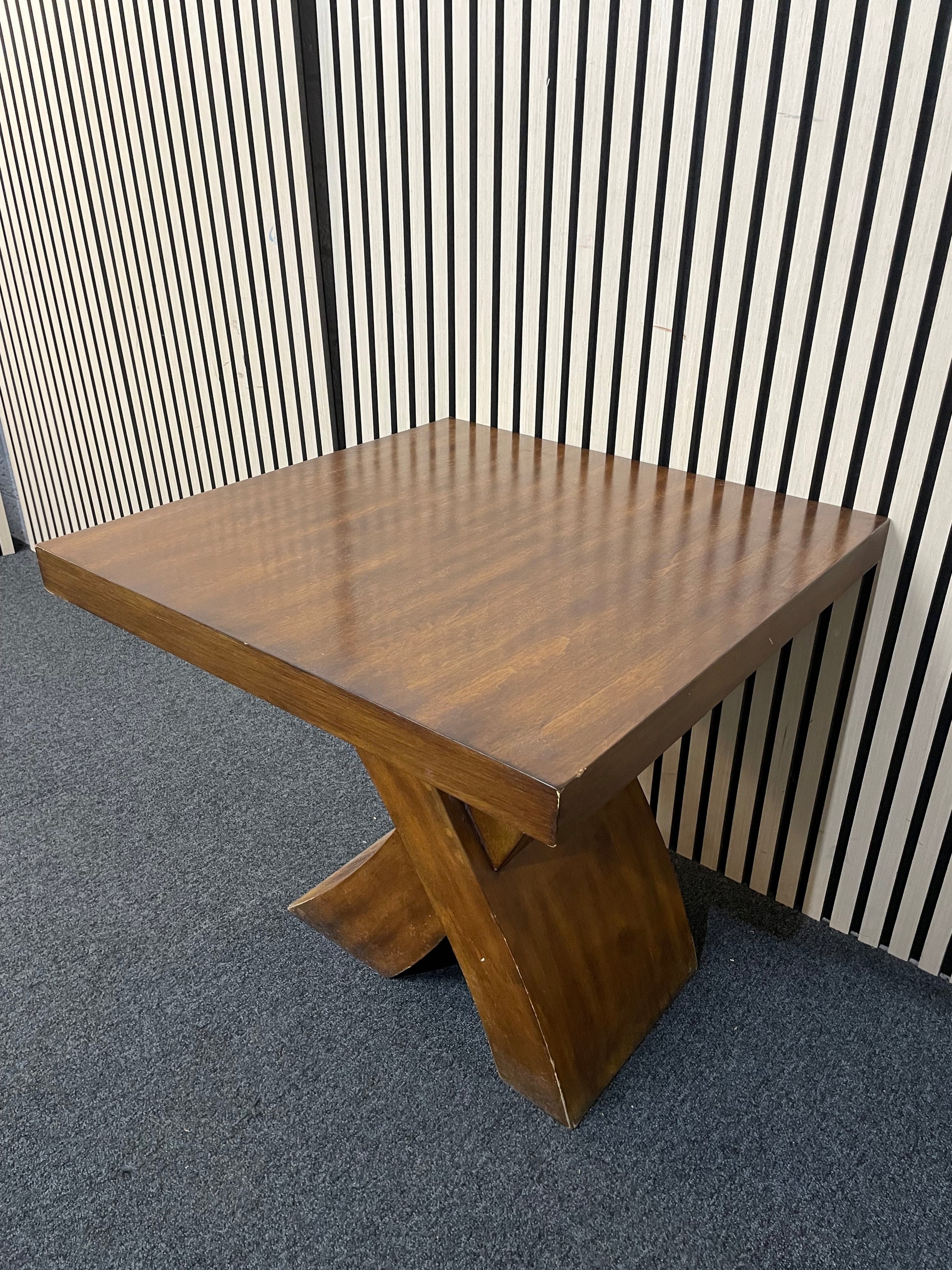 Square darkwood lamp table (H 80 x W 60 x D 40 cm) 4225