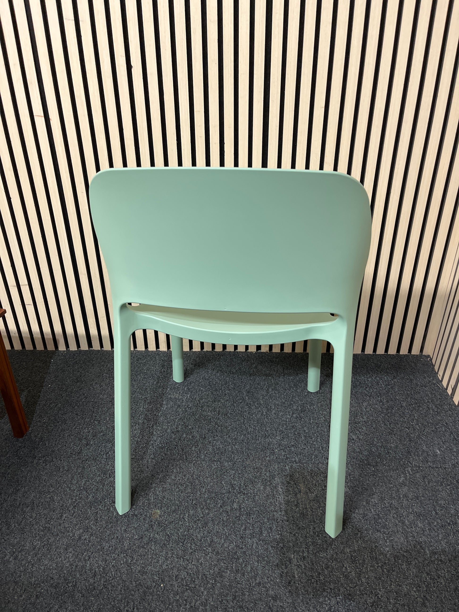 NEW Contra one piece polypropylene Chair - Green. BRAND NEW STACKABLE. PRICE INC VAT. OTHER COLOUR OPTIONS AVAILABLE ALSO