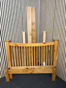 4ft Solid pine slatted bed frame 44586