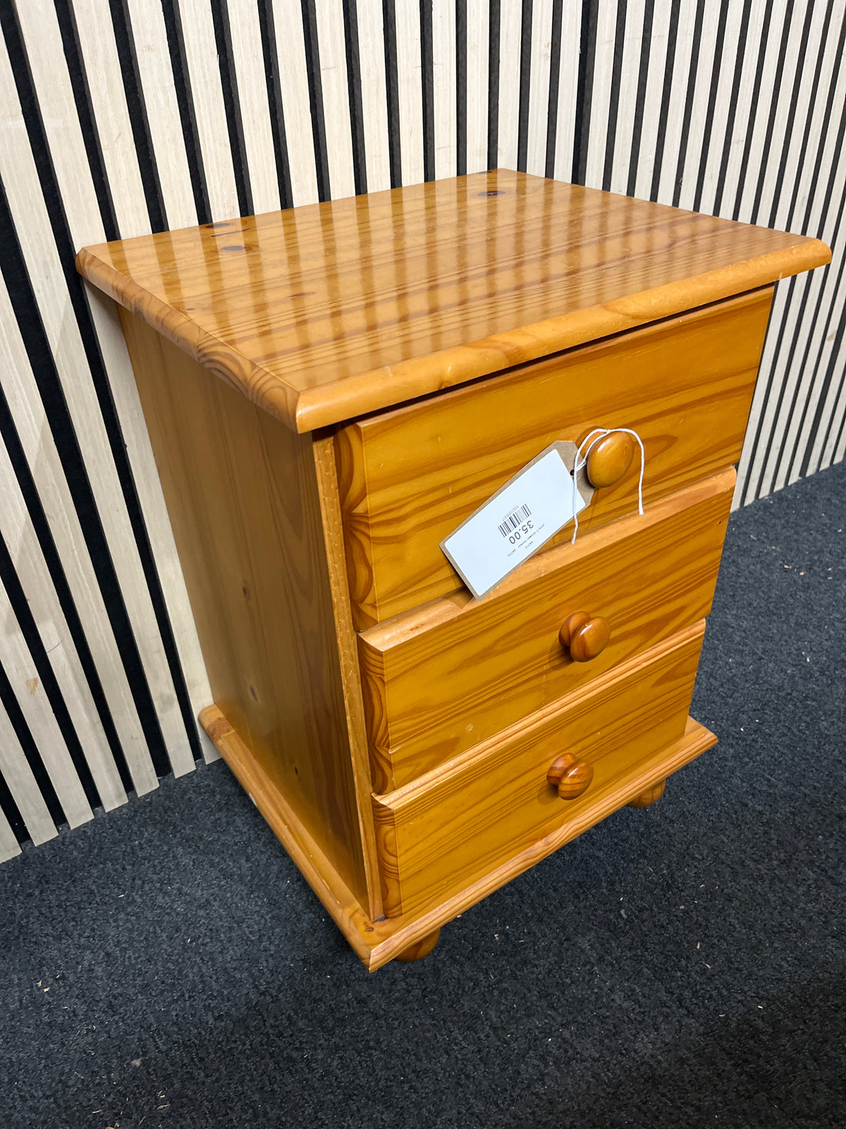 pine 3 drawer locker 44310