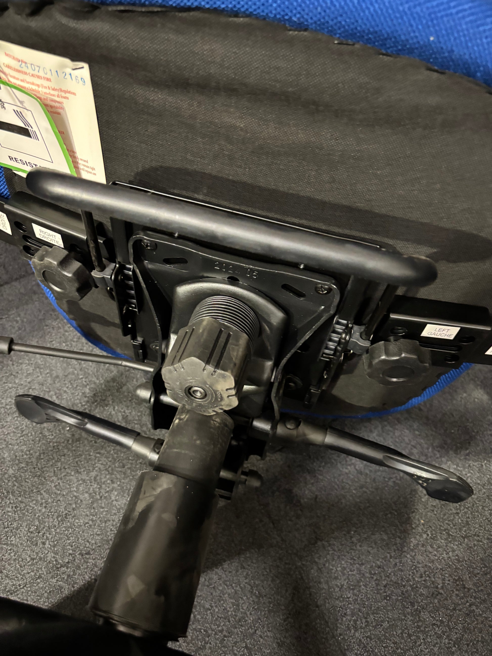 Cornwall multi functional operator chair - blue price inc vat