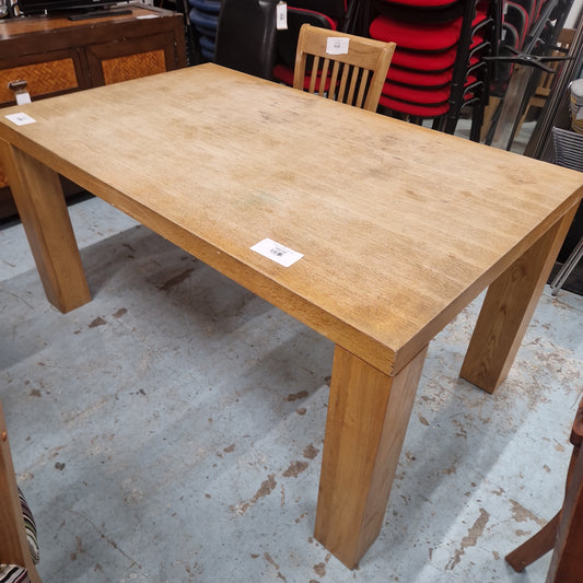 Oak veneer large slab 6ft kitchen table