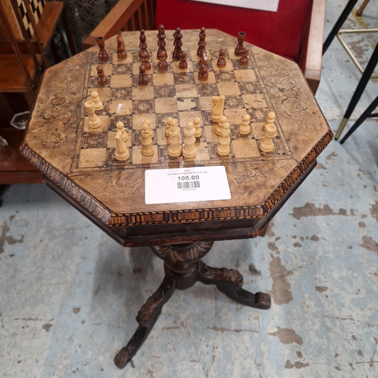 50p chess top table with lift up storage