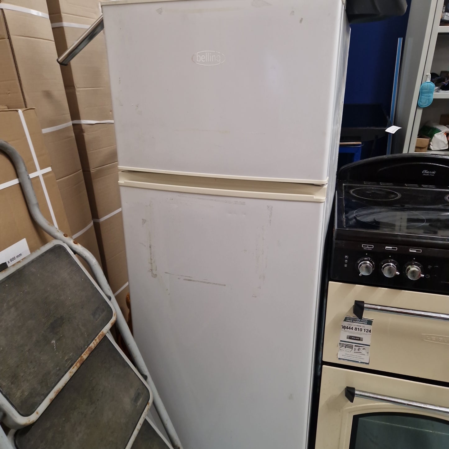 Belling 70/30 tall fridge freezer in white