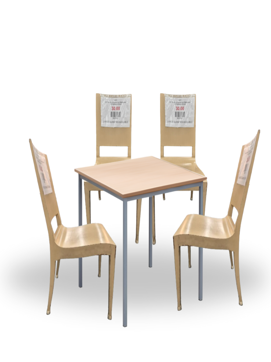 Canteen Table and Canteen Chair Bundle