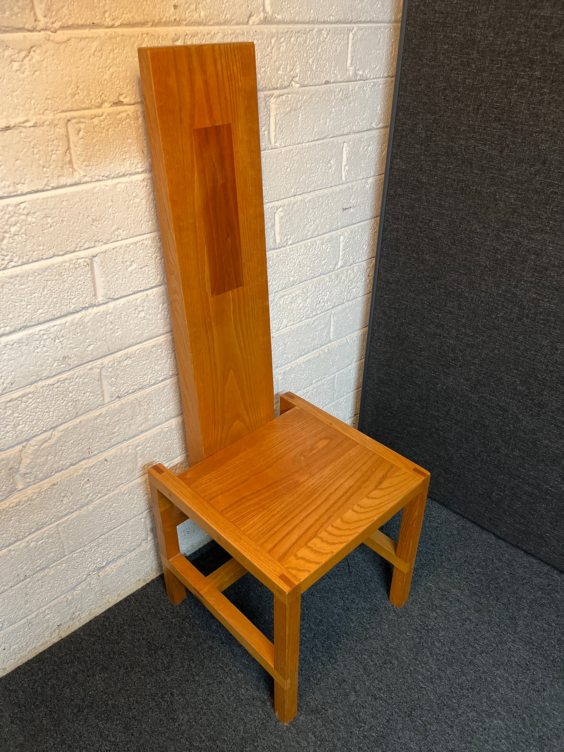 Solid oak and walnut dining chairs, made by Fergal McCarthy, Midleton. 3225