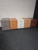 2 or 3 drawer wooden mobile pedestal