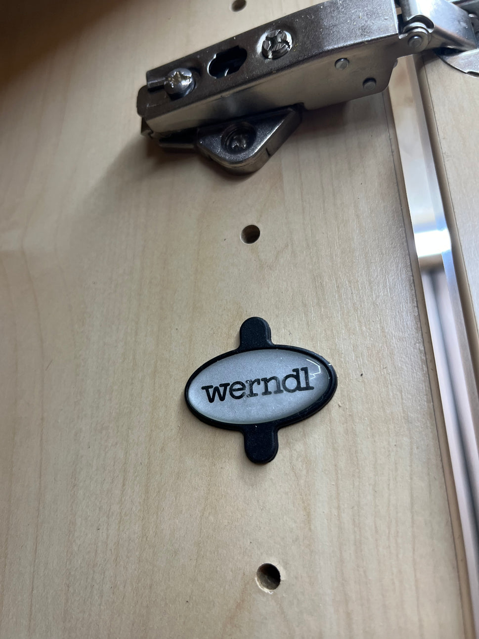 Tall Maple two door unit storage unit (H 223 x W 77 x D 44 cm)