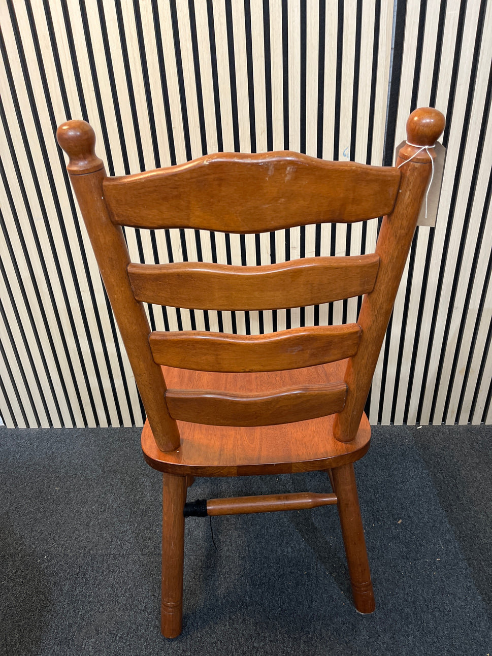 Hardwood dark stained dining chair 2425