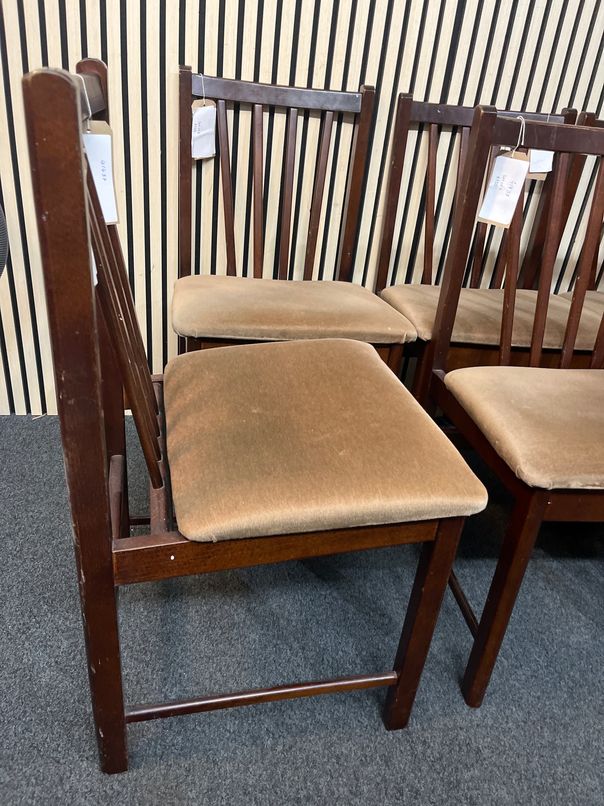 Rossmore Mahogany dining chairs (SET OF 6)