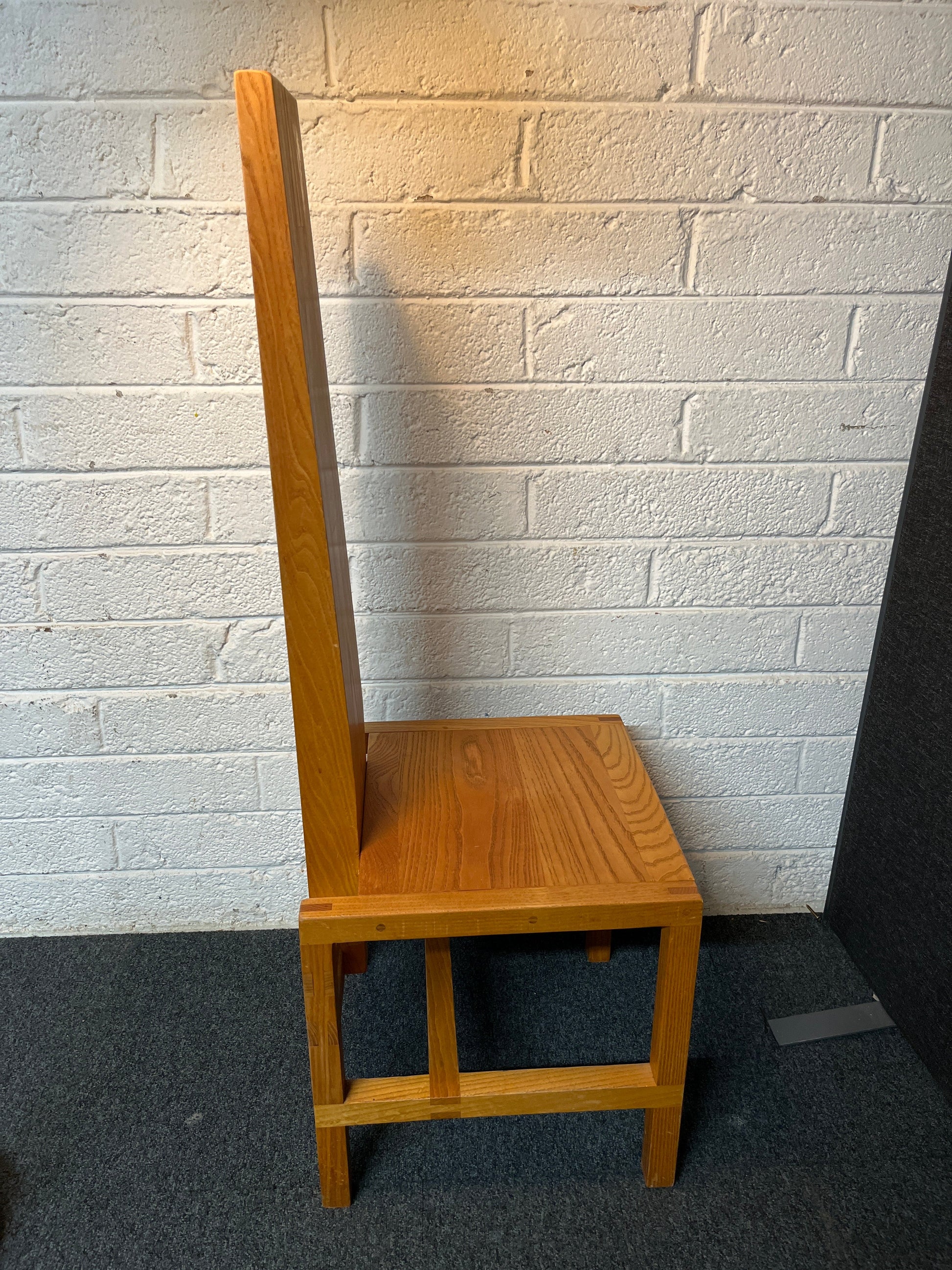Solid oak and walnut dining chairs, made by Fergal McCarthy, Midleton. 3225