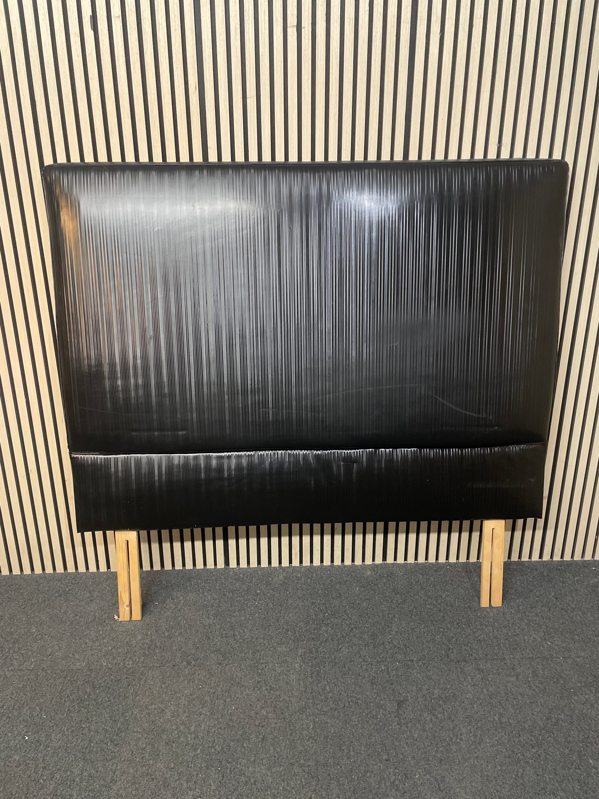 5ft high back black fabric headboard 3126