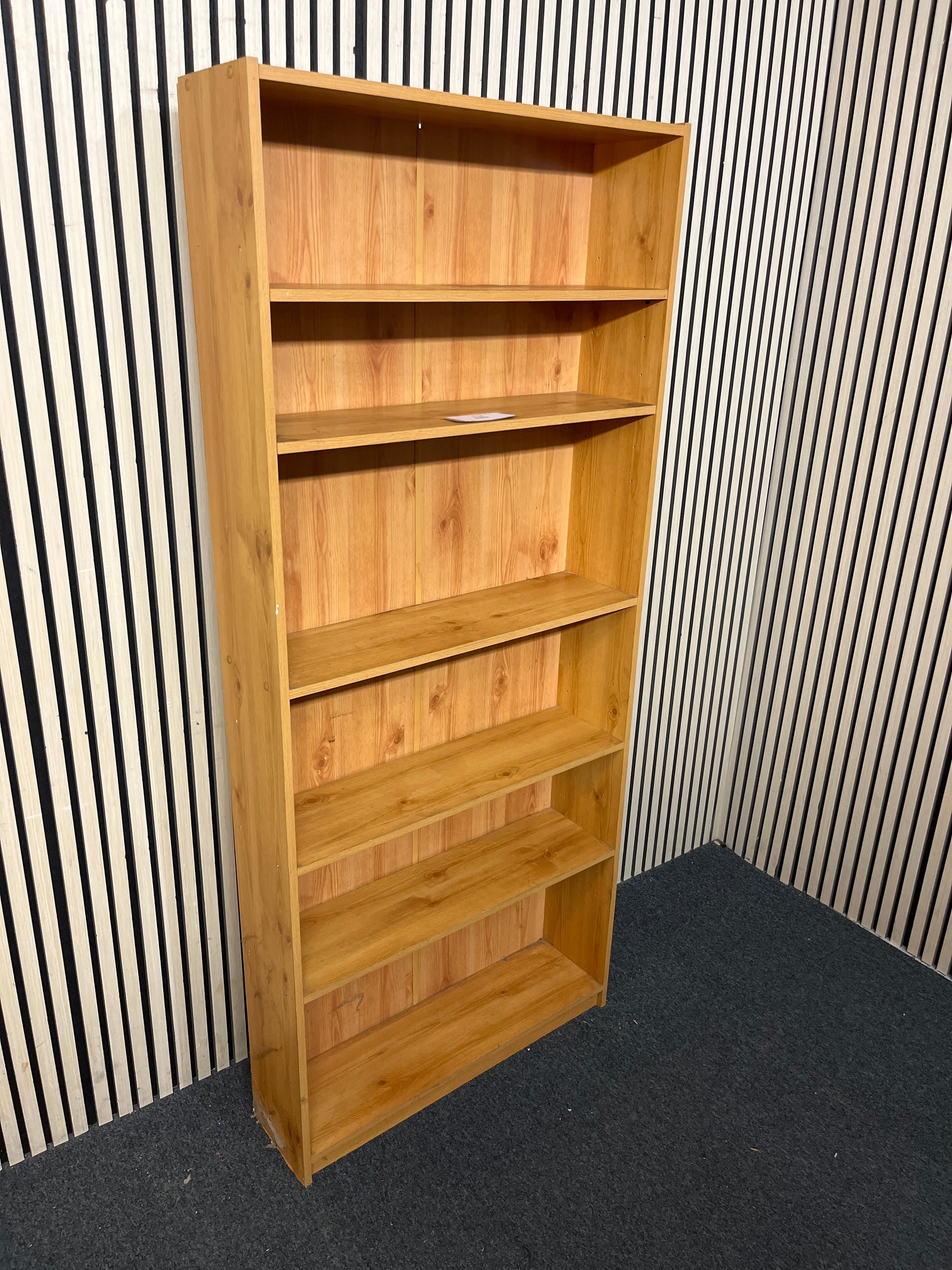 Pine laminate bookcase (h 180 x w 78 x d 20 cm) 44290