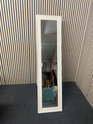 Cream free-standing portrait mirror, height 170 cm, width 44 cm x2 44718