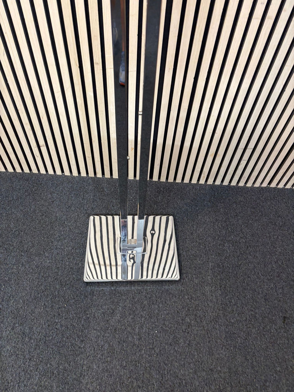 Chrome tall tiered coat stand 2226