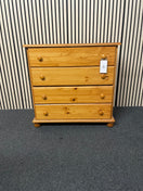 4 Drawer Pine Chest of Drawer 44423