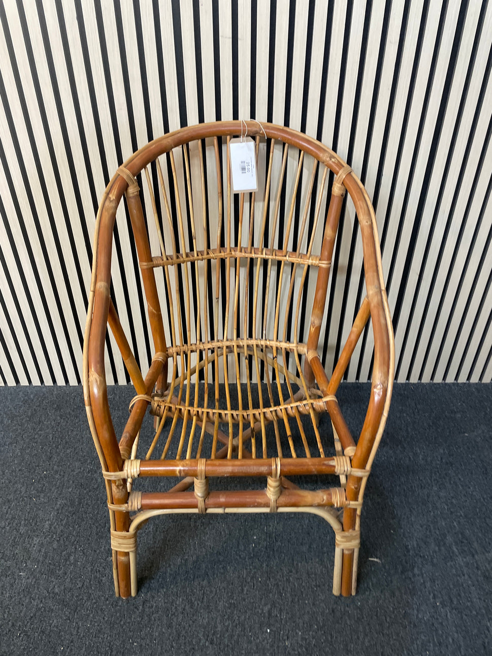 Lloyd loom wicker armchair 2425