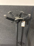 Coat stand with 8 coat hooks and 8 umbrella hooks 1730 mm high - black