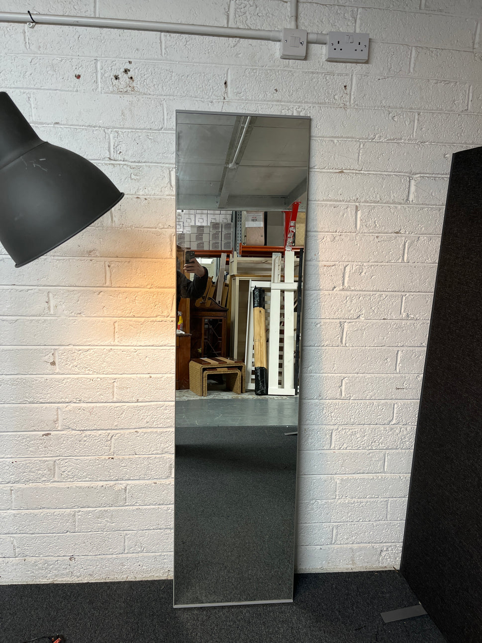 Tall landscape frameless mirror (H 195 x W 50 cm) 3225