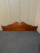 5ft Rossmore mahogany ornate headboard with fixed bedside lockers with 1 drawer 3325