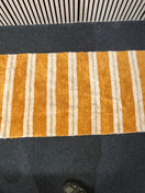 Orange and white fabric rug (75 x 160 cm) 3126