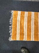 Orange and white fabric rug (75 x 160 cm) 3126