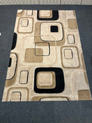 Grey and brown pattern rug (238 x 158 cm) 3126