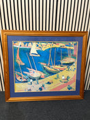 Large pine framed print (105 x 92 cm) 3126