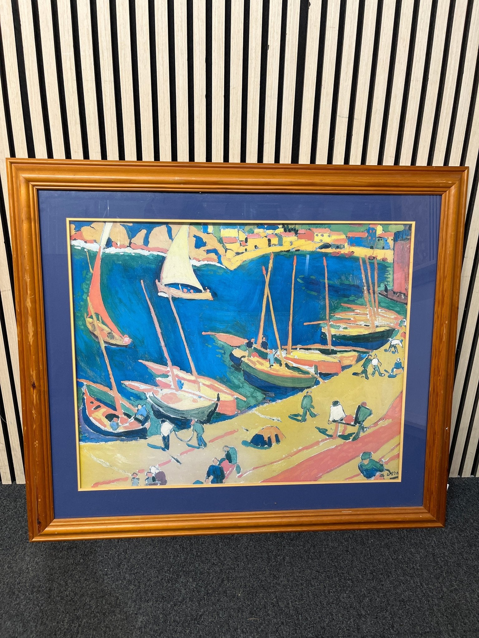 Large pine framed print (105 x 92 cm) 3126