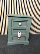 1 drawer grey painted bedside table 3126