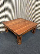 Solid hardwood square coffee table (H 46 x W 100 x D 100 cm) 3126