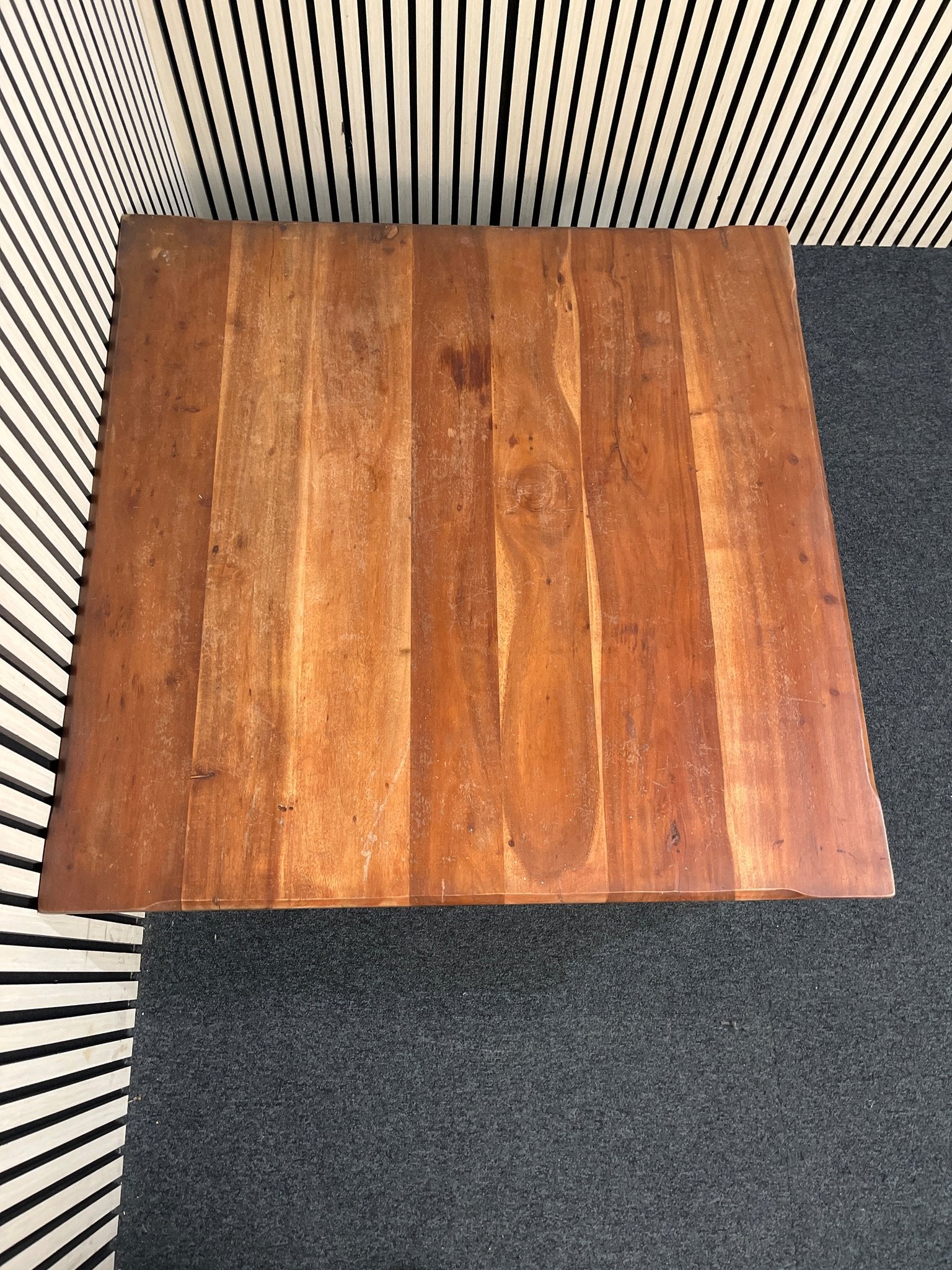 Solid hardwood square coffee table (H 46 x W 100 x D 100 cm) 3126