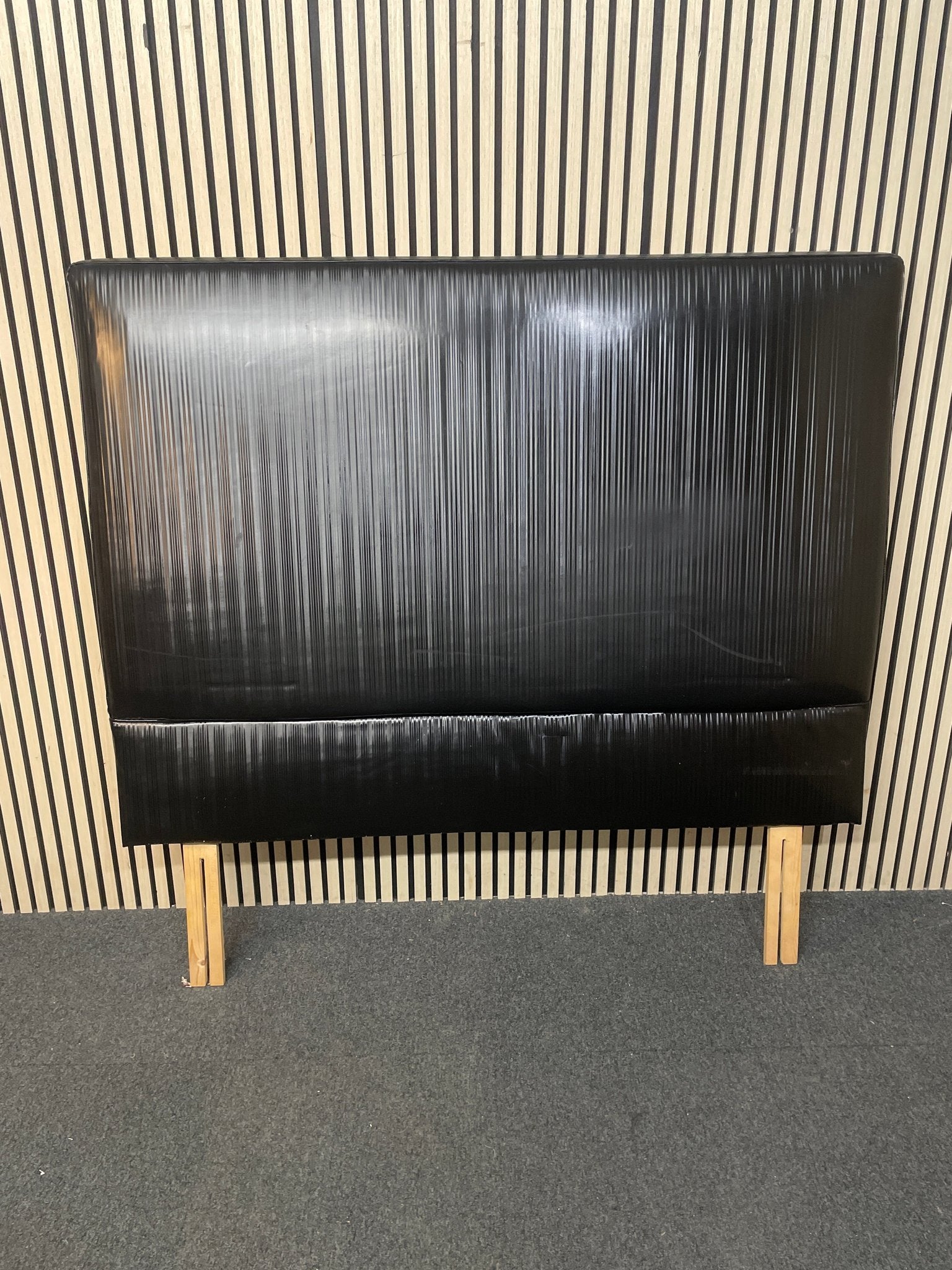 5ft high back black fabric headboard 3126