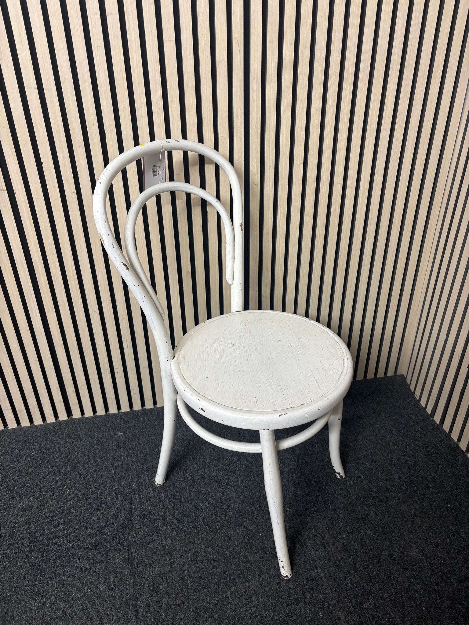 White painted bentwood kitchen chair 2226