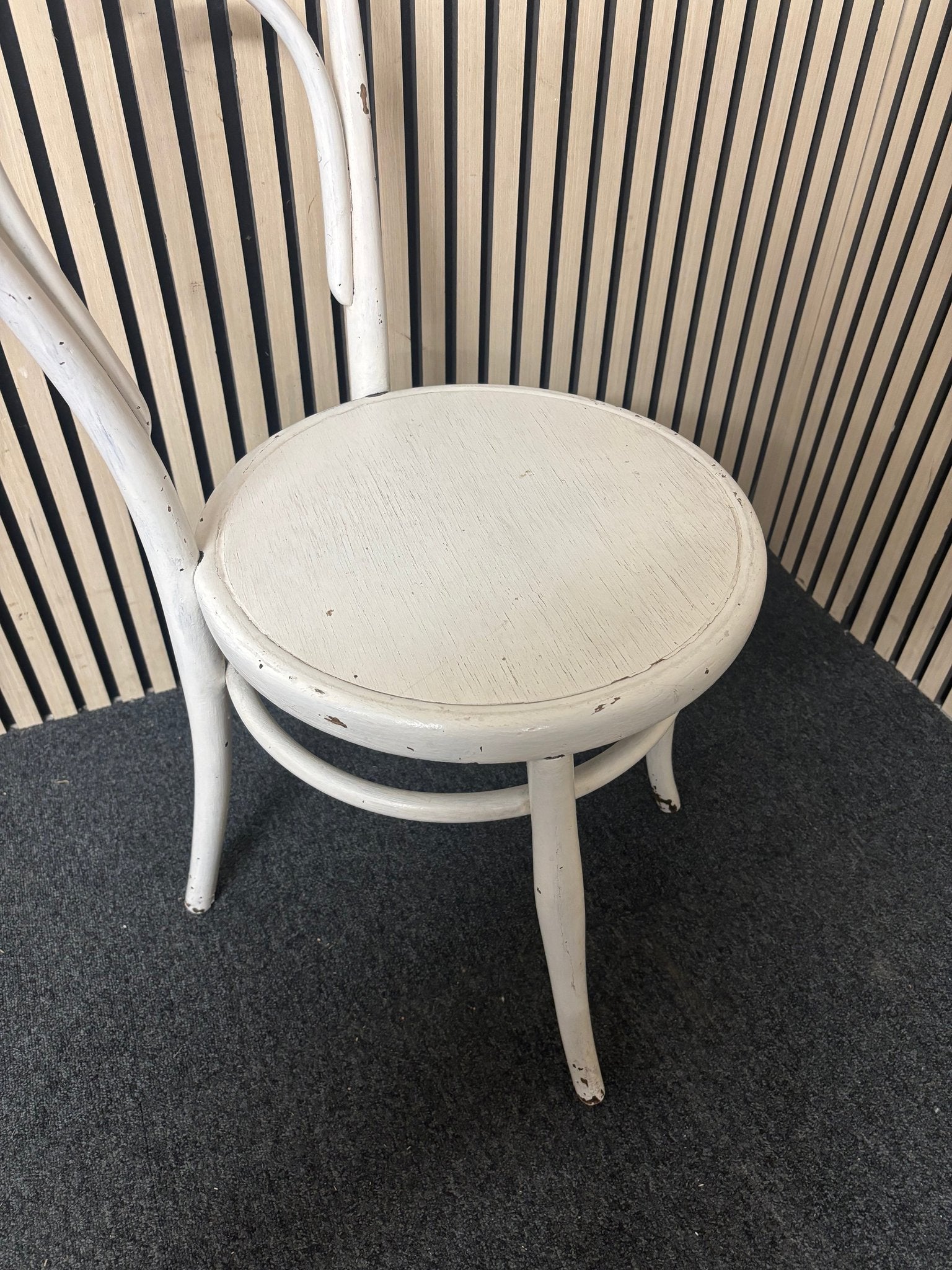 White painted bentwood kitchen chair 2226