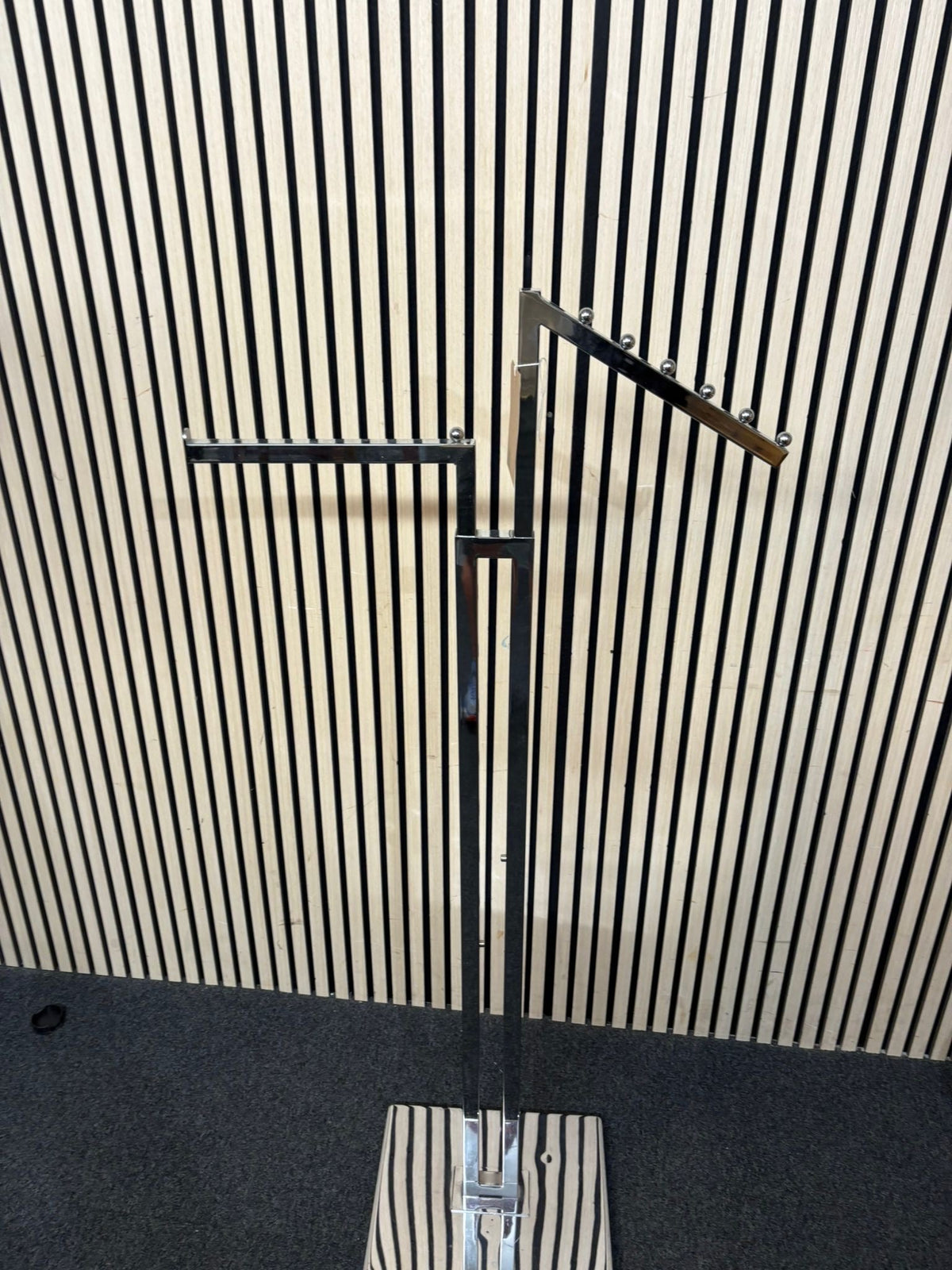 Chrome tall tiered coat stand 2226