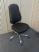 Black Fabric Home office swivel chair with 2 levers 43780