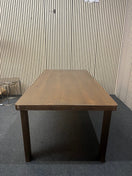 Stained oak veneer dining table (L 180 x W 90 cm) 44021