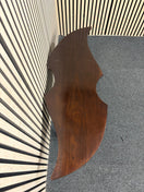 Mahogany ornate shaped top coffee table 44024