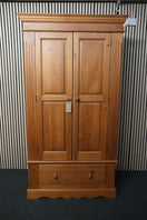 Large pine wardrobe (H 202 x W 110 x D 65 cm) 44201