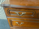 Rossmore mahogany 5 drawer chest with pivot mirror (H 86 x W 93 x D 41 cm) 44645