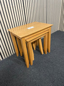 Rubberwood nest of tables 44743