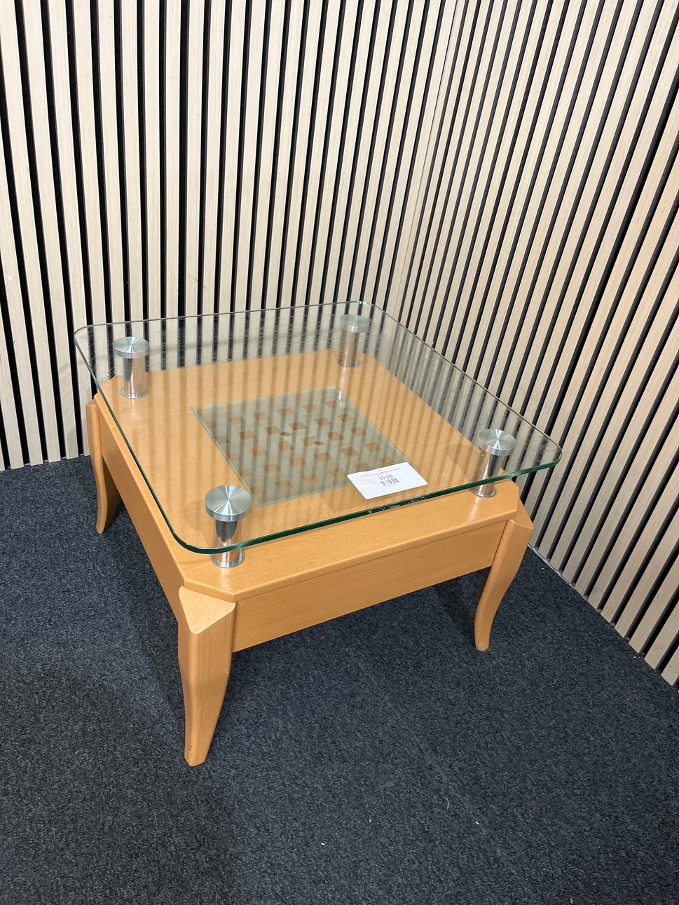 Black PU leatherette high back executive swivel chair with wooden arms 3325