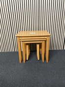 Rubberwood nest of tables 44743