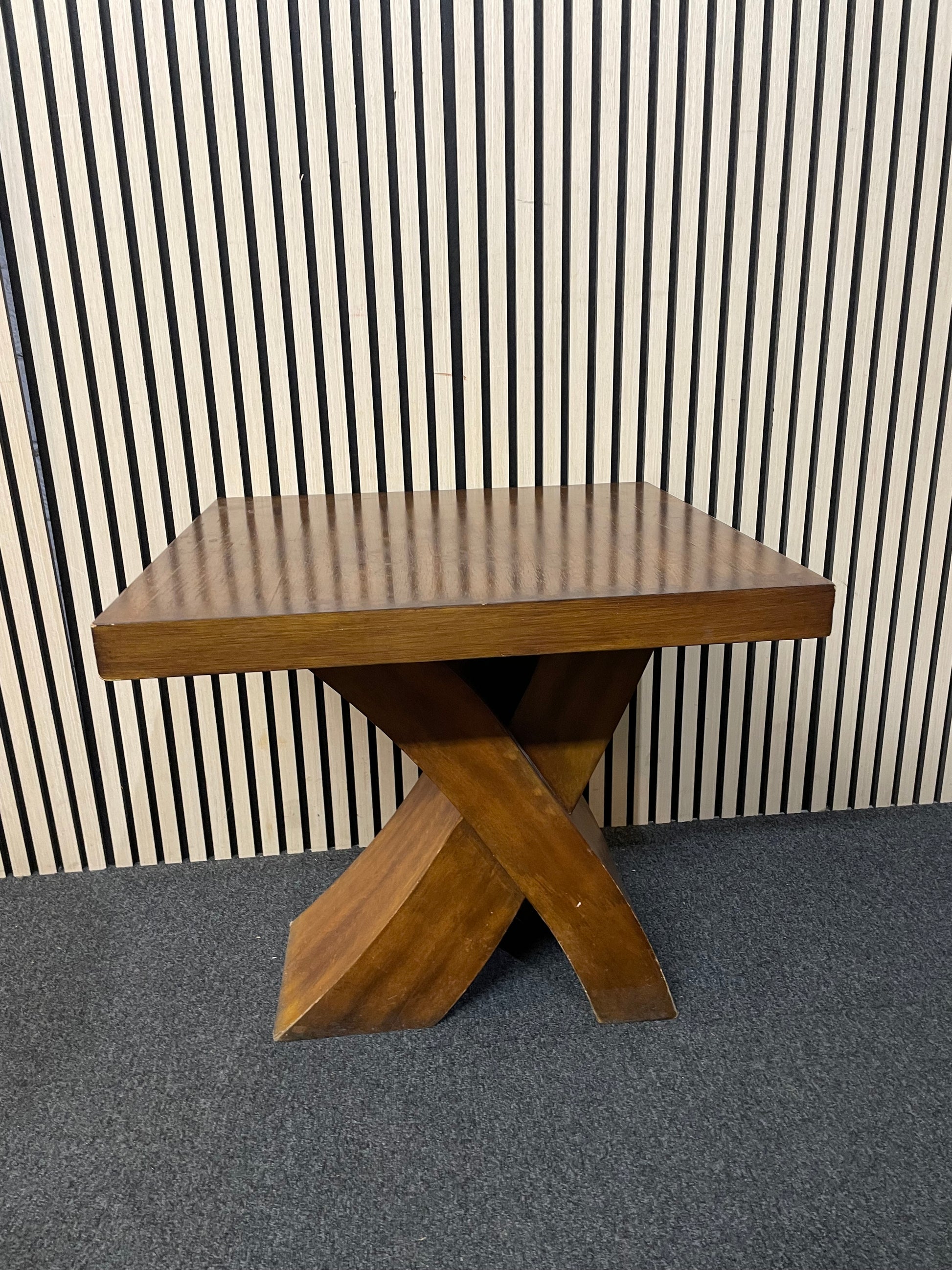 Square darkwood lamp table (H 80 x W 60 x D 40 cm) 4225