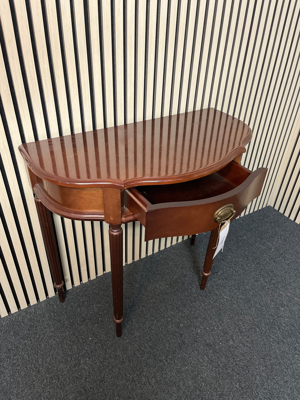Solid mahogany 1 drawer console table (H 75 x W 80 x D 40 cm) 2325
