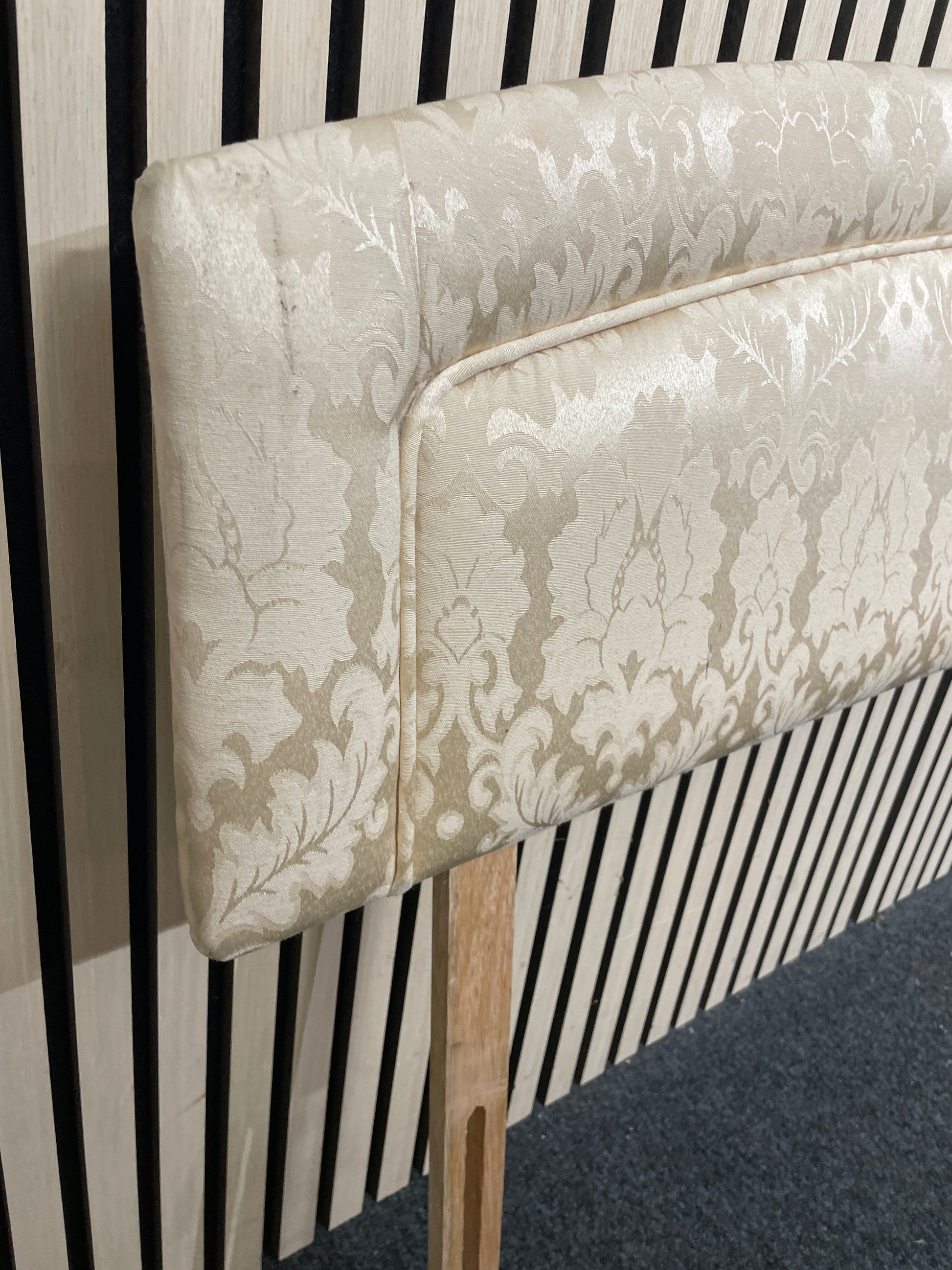 5ft cream fabric headboard 1126